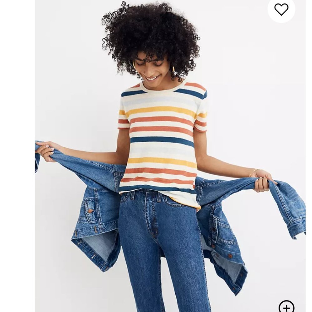 Madewell Lo-Fi Shrunken Striped Tee
